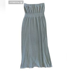 Women's Maxi Dress Lark + Grey Striped size 1XL 2XL women's Strapless